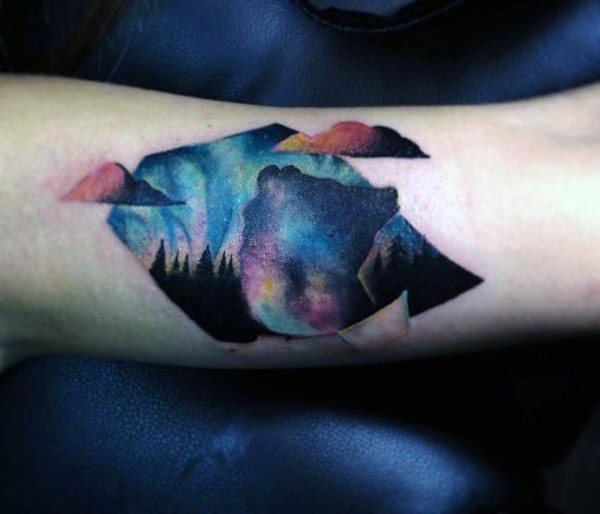 tatuaje acuarela para hombre 66