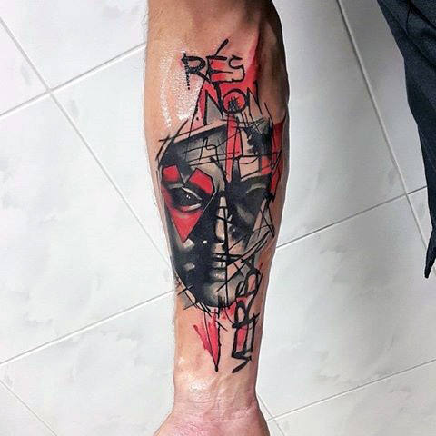 tatuaje acuarela para hombre 68