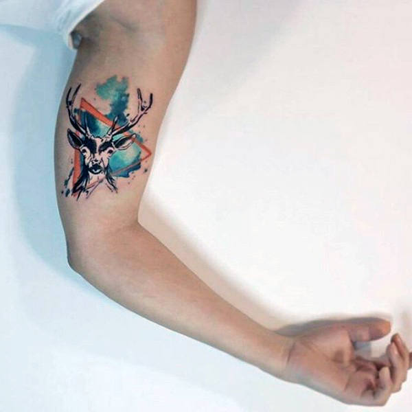 tatuaje acuarela para hombre 71