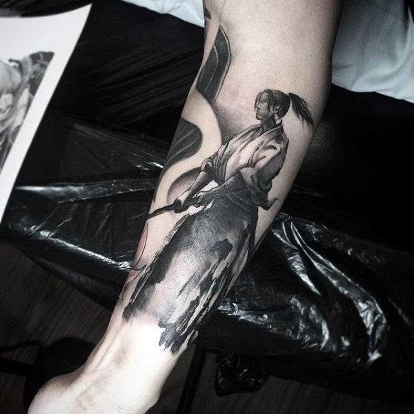 tatuaje acuarela para hombre 87