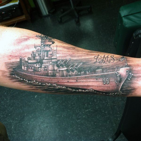 tatuaje armada de guerra para hombre 16