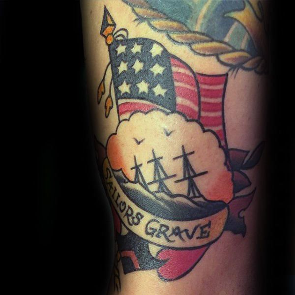 tatuaje armada de guerra para hombre 32