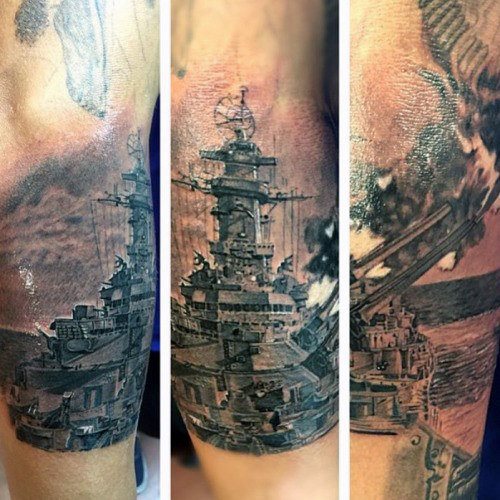 tatuaje armada de guerra para hombre 44