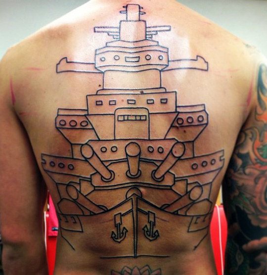 tatuaje armada de guerra para hombre 46