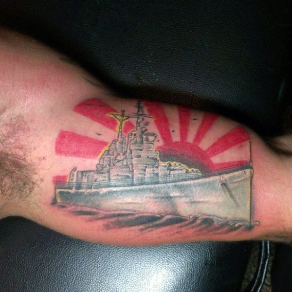 tatuaje armada de guerra para hombre 48