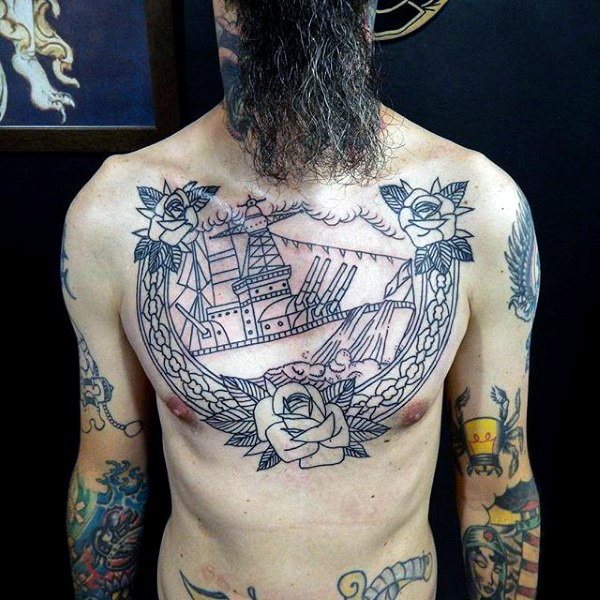 tatuaje armada de guerra para hombre 61