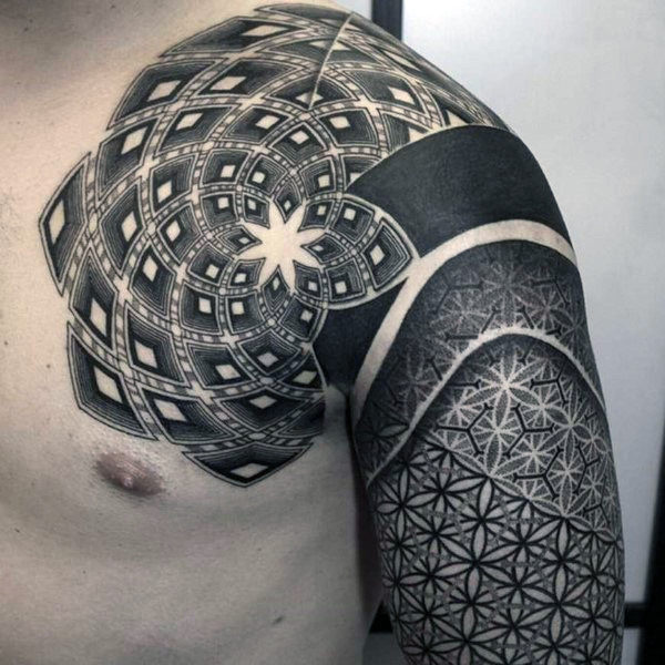 tatuaje artistico para hombre 30