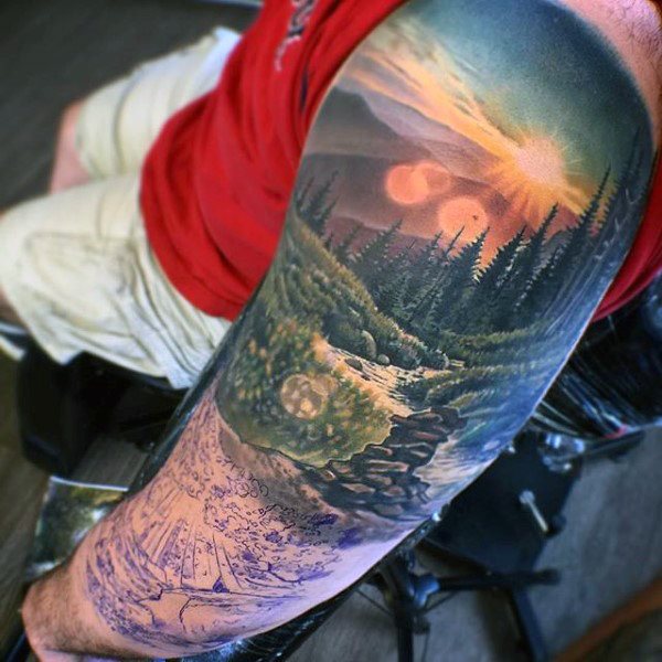 tatuaje artistico para hombre 44
