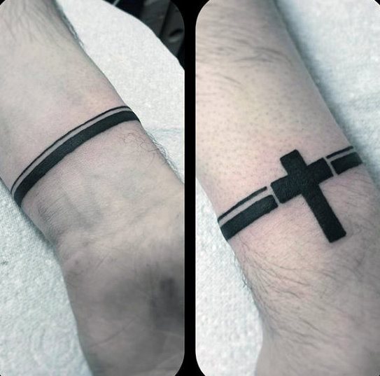tatuaje brazalete antebrazo para hombre 16