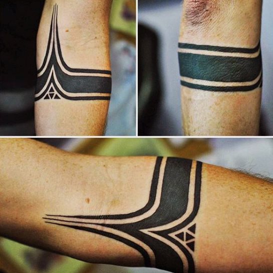 tatuaje brazalete antebrazo para hombre 35