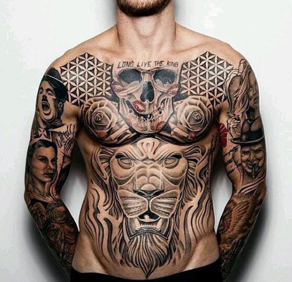 tatuaje interesante para hombre 65