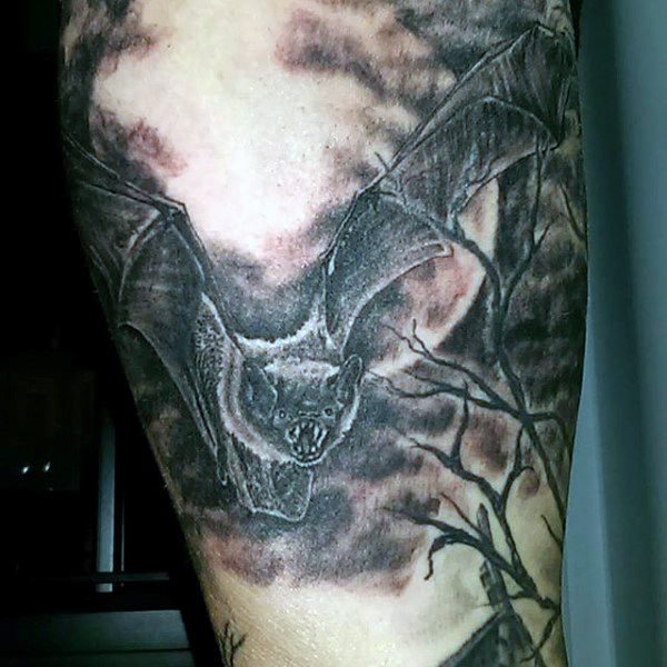 tatuaje murcielago para hombre 38