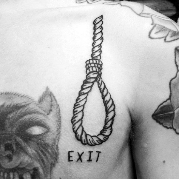 tatuaje nudo corredizo para hombre 13