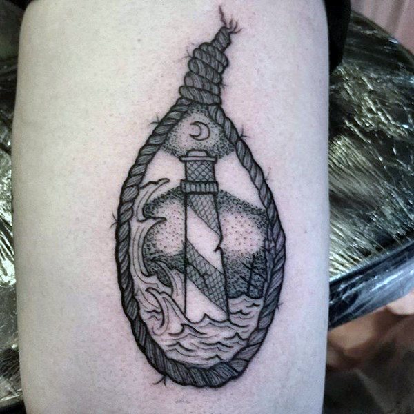 tatuaje nudo corredizo para hombre 16