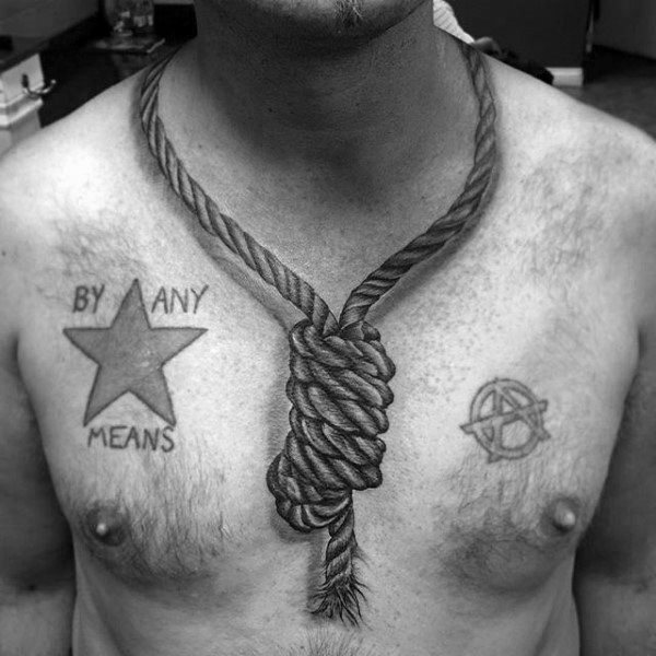 tatuaje nudo corredizo para hombre 17