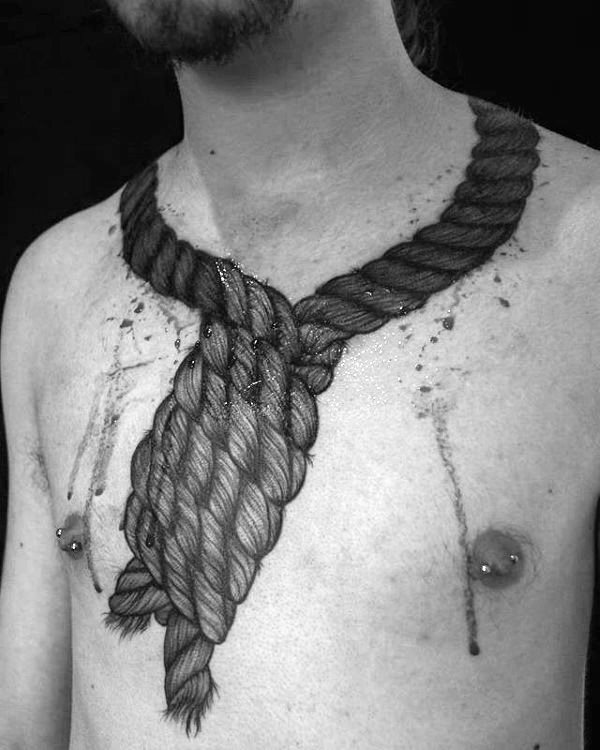tatuaje nudo corredizo para hombre 26
