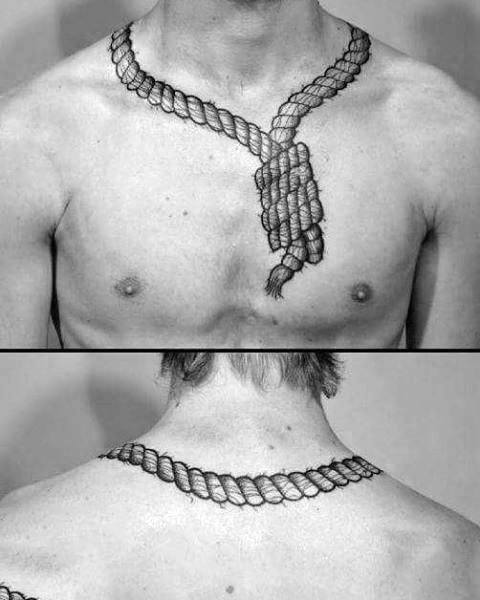 tatuaje nudo corredizo para hombre 46