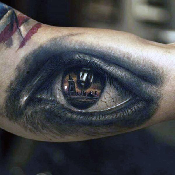 tatuaje ojo para hombre 43