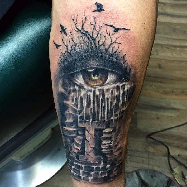 tatuaje ojo para hombre 55