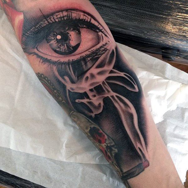 tatuaje ojo para hombre 69