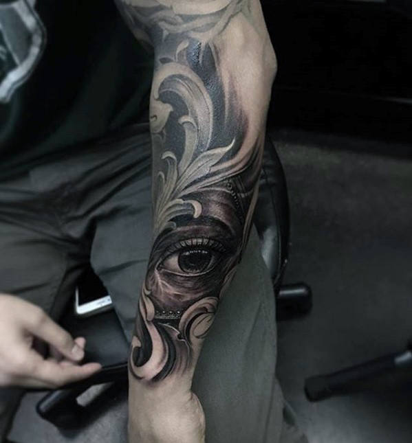 tatuaje ojo realista para hombre 20