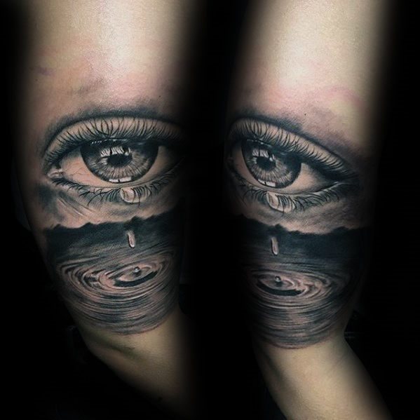 tatuaje ojo realista para hombre 23