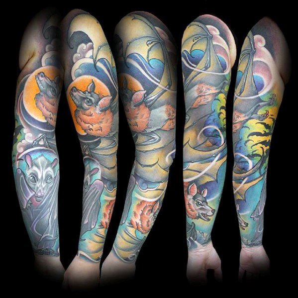 tatuaje oso nuevo estilo para hombre 13