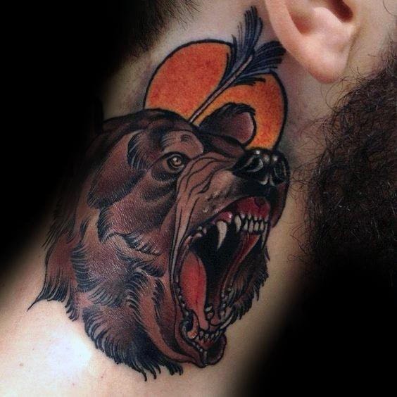 tatuaje oso nuevo estilo para hombre 15