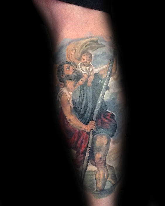 tatuaje san cristobal para hombre 38