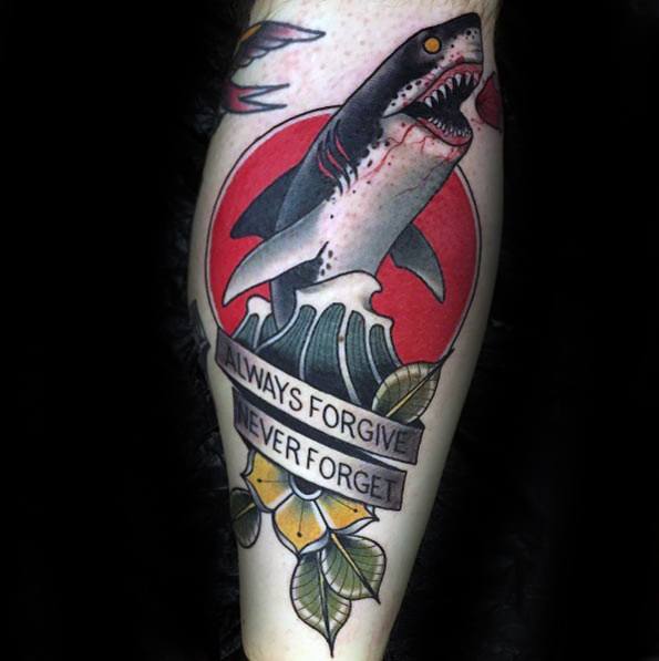 tatuaje tiburon nuevo estilo para hombre 03