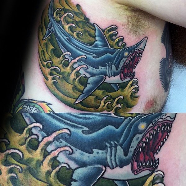 tatuaje tiburon nuevo estilo para hombre 06
