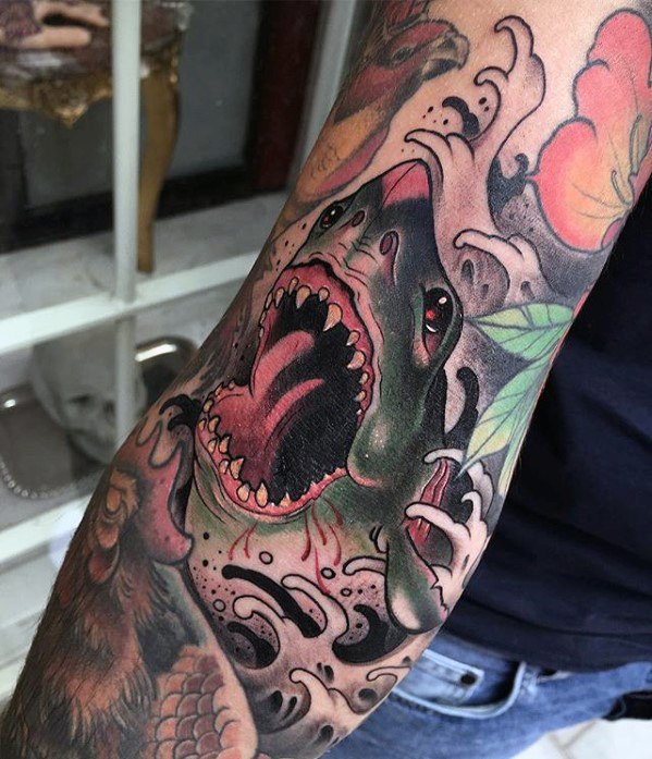 tatuaje tiburon nuevo estilo para hombre 25