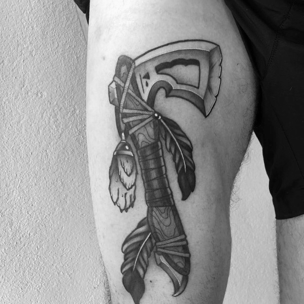 tatuaje hacha pequena 11