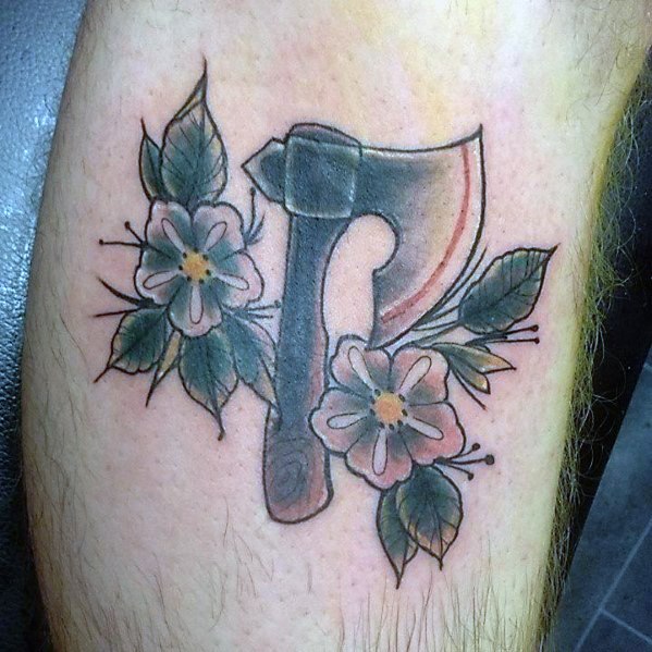 tatuaje hacha pequena 17