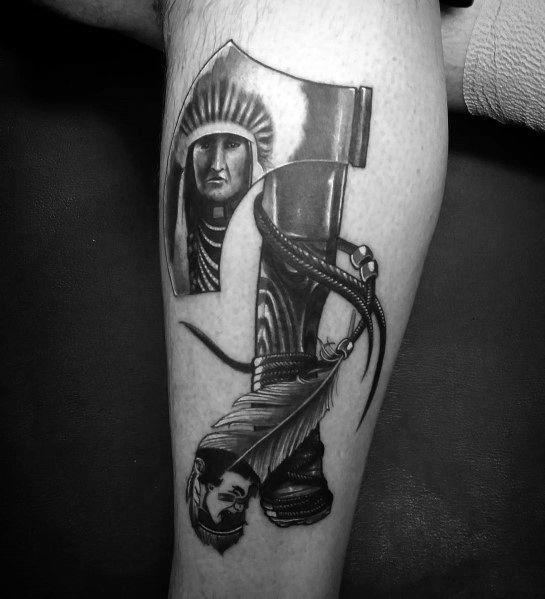 tatuaje hacha pequena 19
