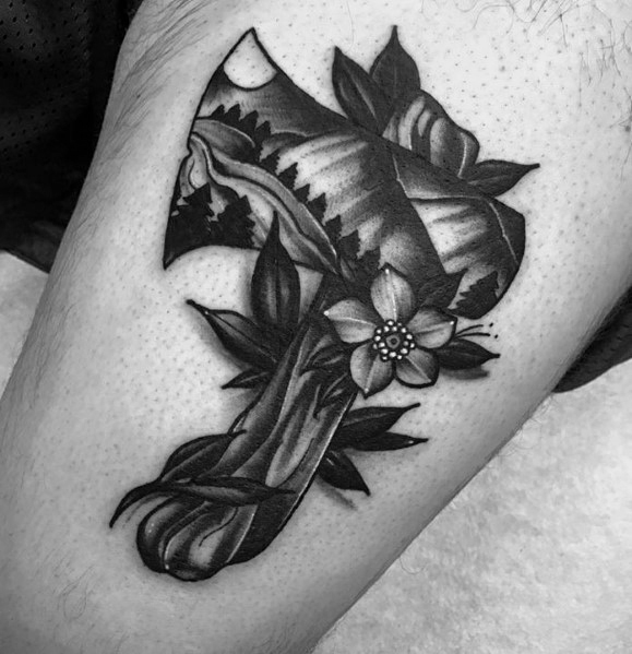 tatuaje hacha pequena 43