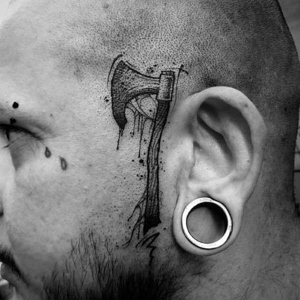 tatuaje hacha pequena 67