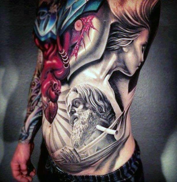 tatuaje abdomen barriga 1091