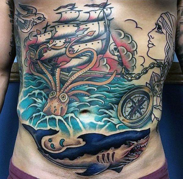 tatuaje abdomen barriga 1221