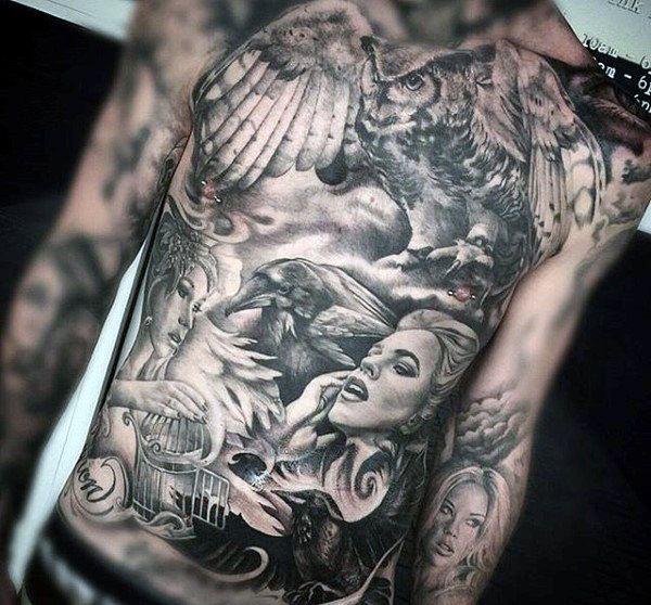 tatuaje abdomen barriga 1325