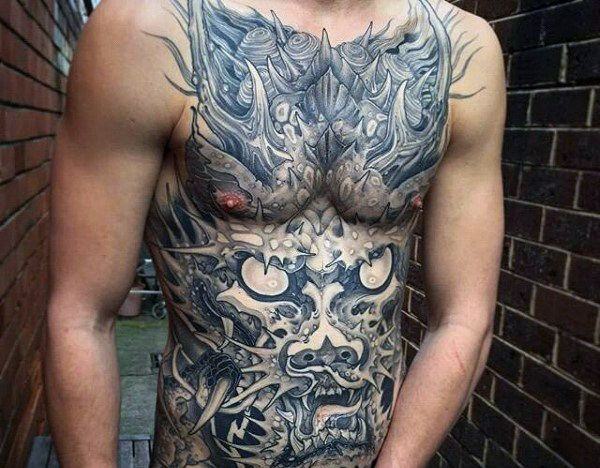tatuaje abdomen barriga 1923