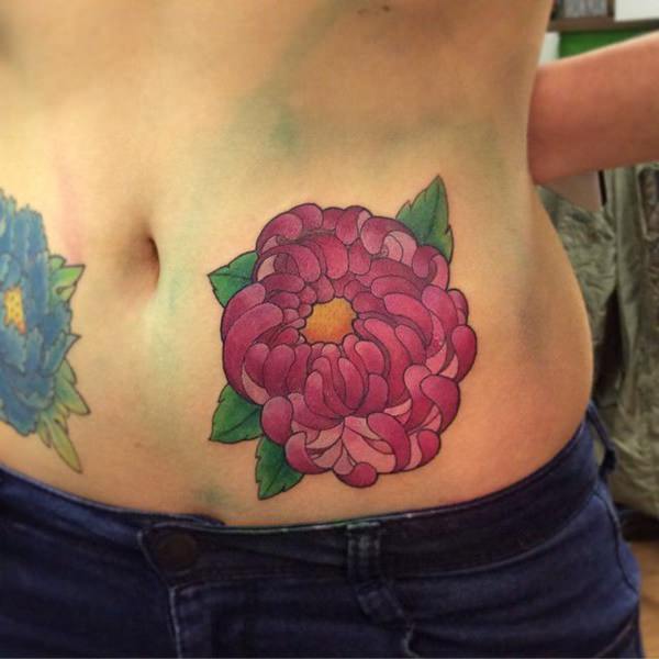 tatuaje abdomen barriga 194