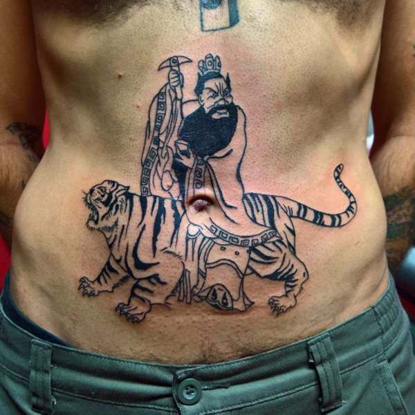 tatuaje abdomen barriga 1962