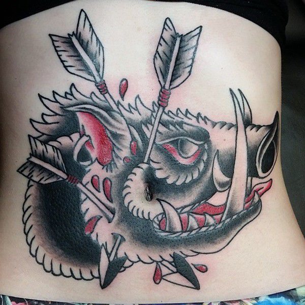 tatuaje abdomen barriga 233