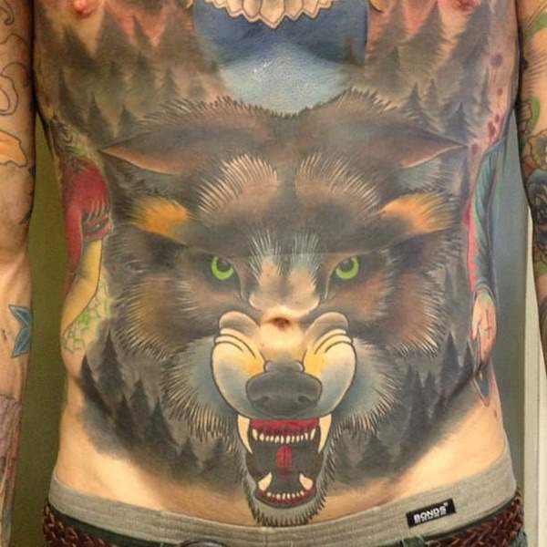 tatuaje abdomen barriga 25
