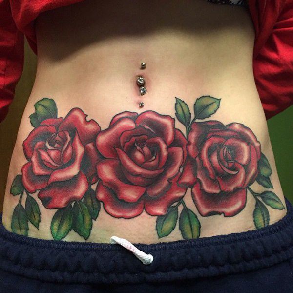 tatuaje abdomen barriga 259