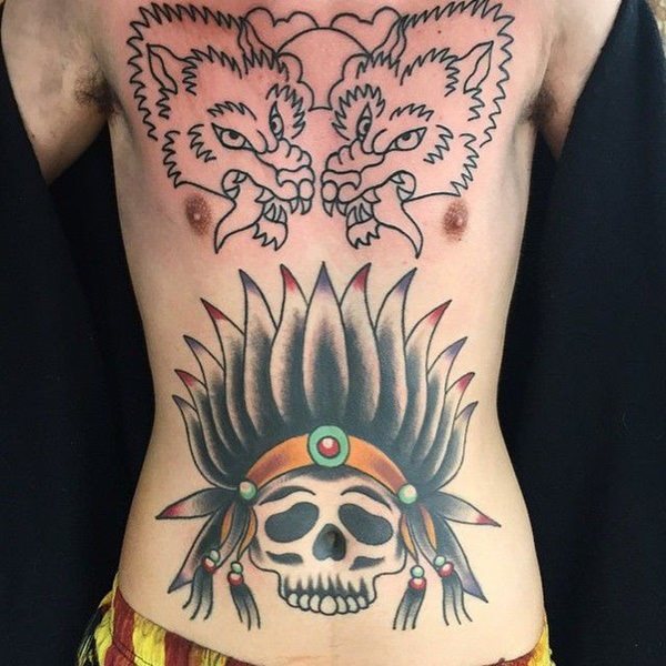 tatuaje abdomen barriga 298