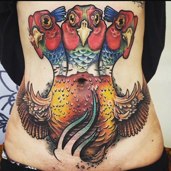 tatuaje abdomen barriga 324