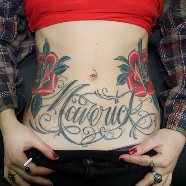 tatuaje abdomen barriga 38