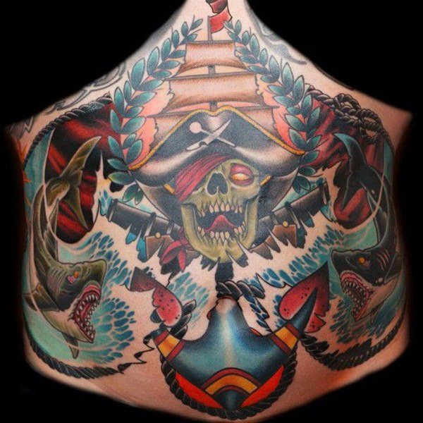 tatuaje abdomen barriga 389